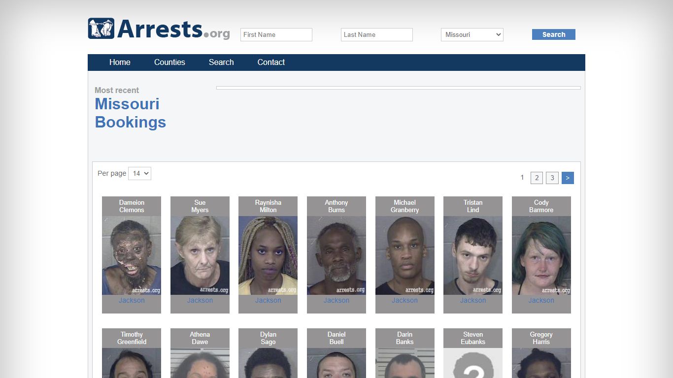 Missouri Arrests and Inmate Search